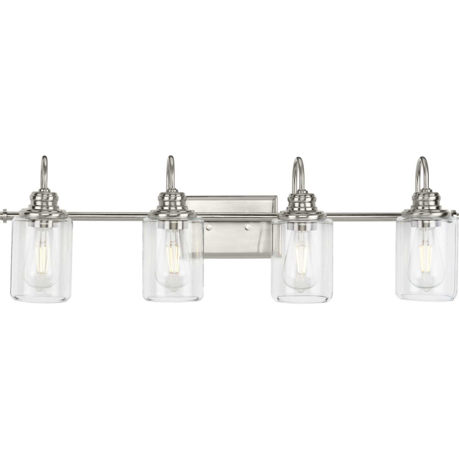 Progress Lighting - P300323-009 - Four Light Bath Bracket - Aiken - Brushed Nickel