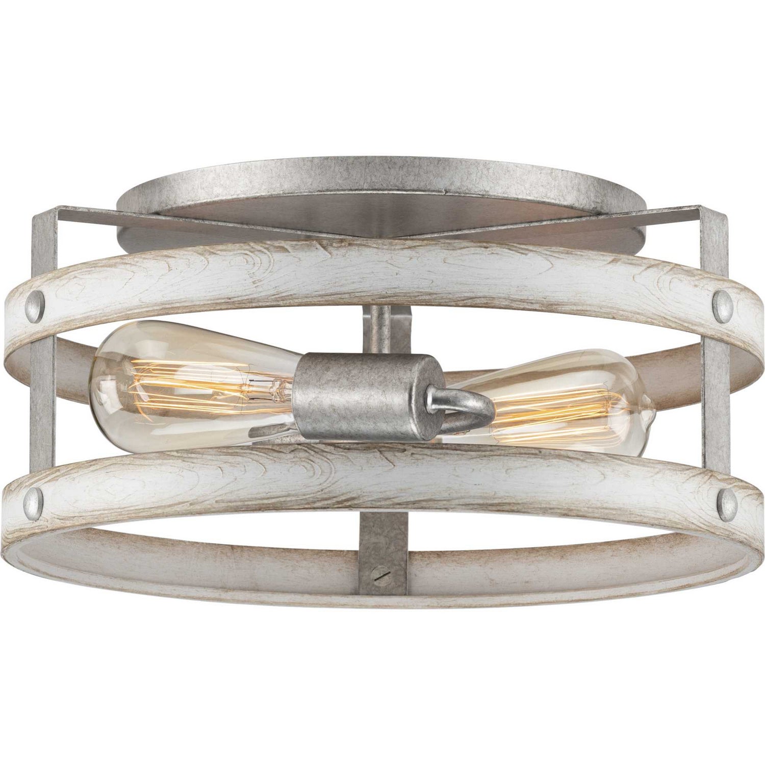 Progress Lighting - P350169-141 - Two Light Flush Mount - Gulliver - Galvanized Finish