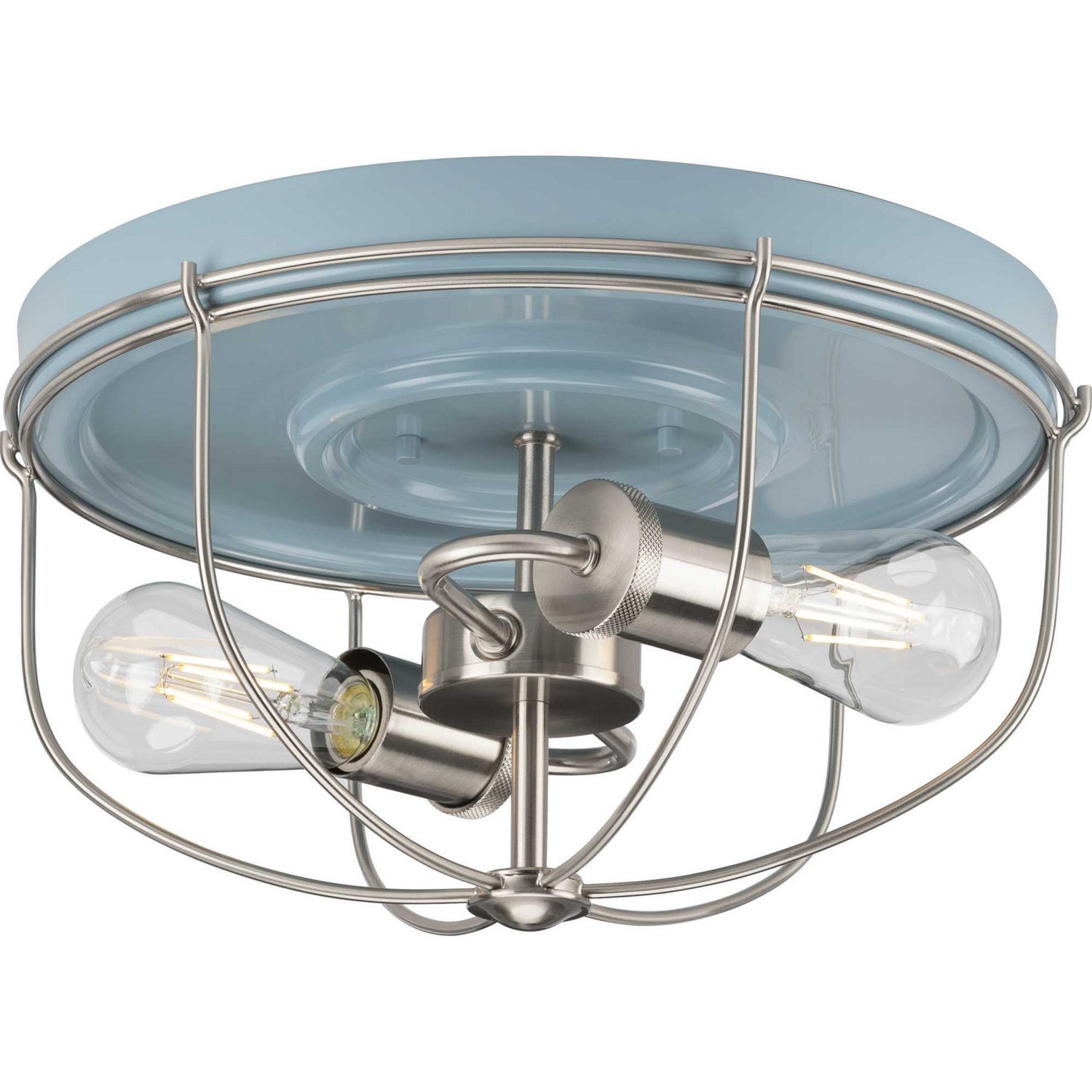 Progress Lighting - P350195-164 - Two Light Flush Mount - Medal - Coastal Blue