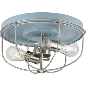 Progress Lighting - P350195-164 - Two Light Flush Mount - Medal - Coastal Blue