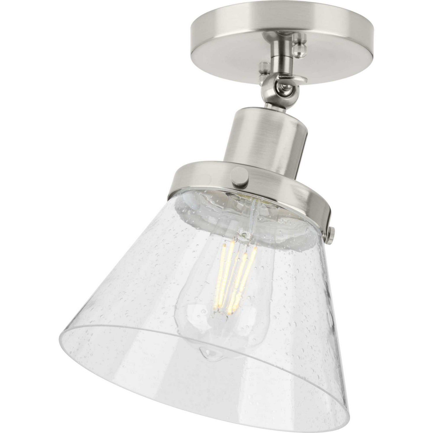 Progress Lighting - P350198-009 - One Light Flush Mount - Hinton - Brushed Nickel