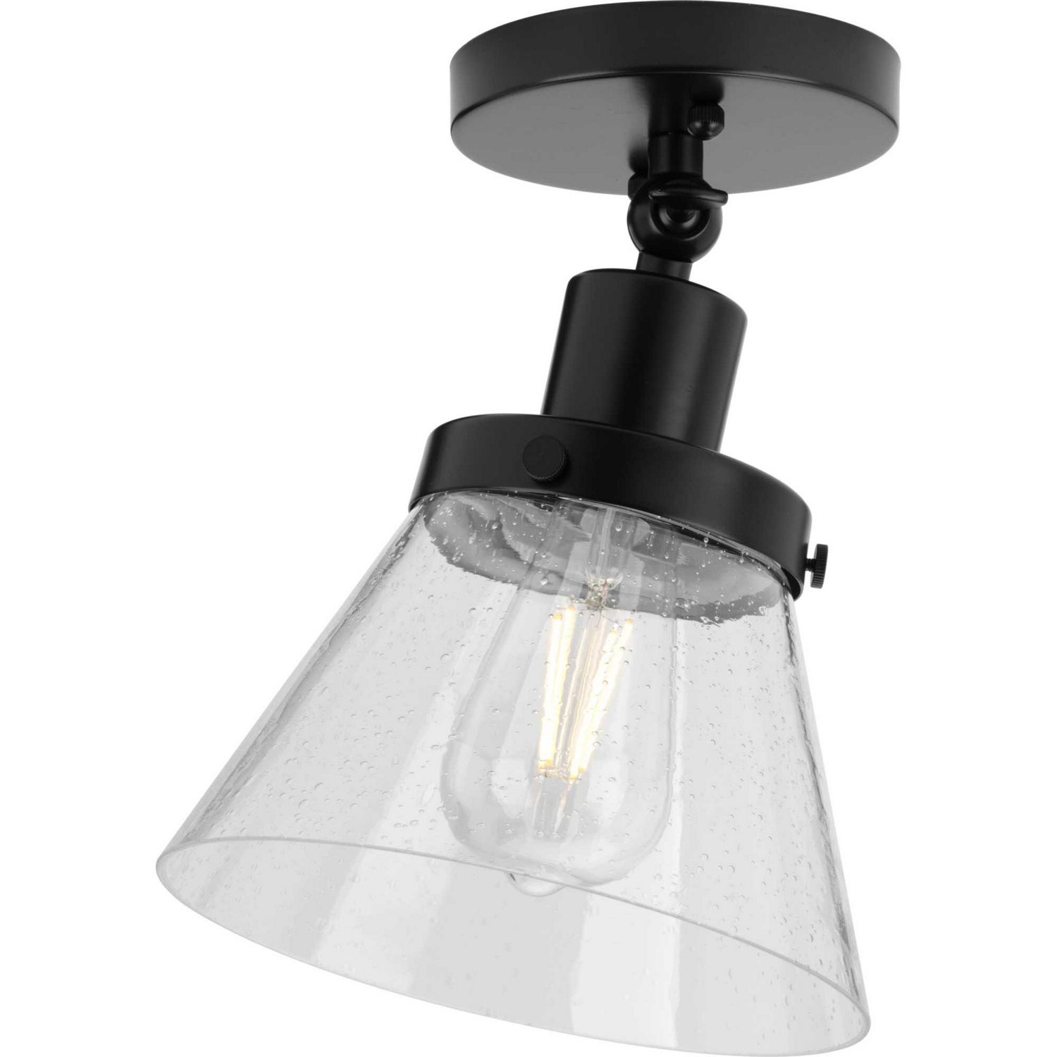 Progress Lighting - P350198-031 - One Light Flush Mount - Hinton - Matte Black