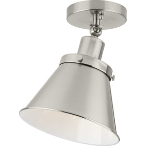 Progress Lighting - P350199-009 - One Light Flush Mount - Hinton - Brushed Nickel