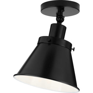 Progress Lighting - P350199-031 - One Light Flush Mount - Hinton - Matte Black