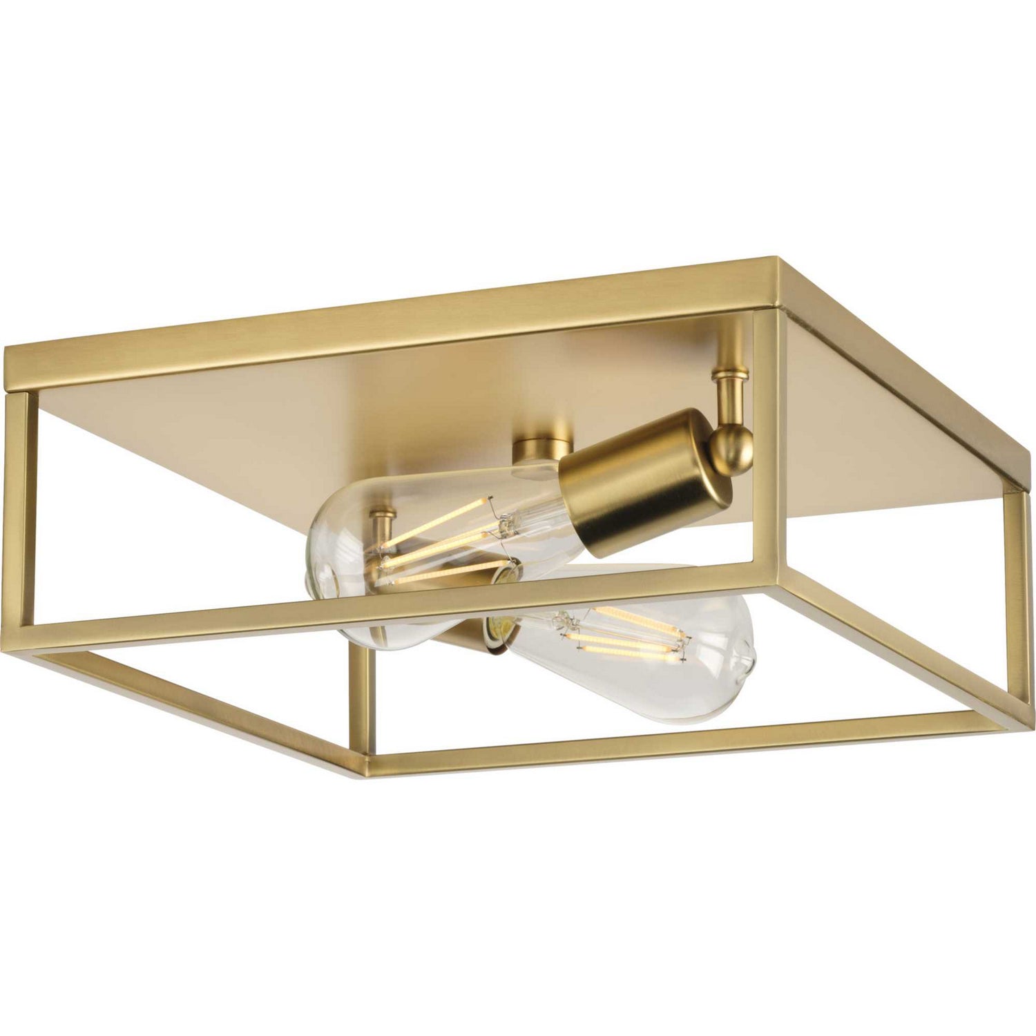 Progress Lighting - P350200-012 - Two Light Flush Mount - Perimeter - Satin Brass