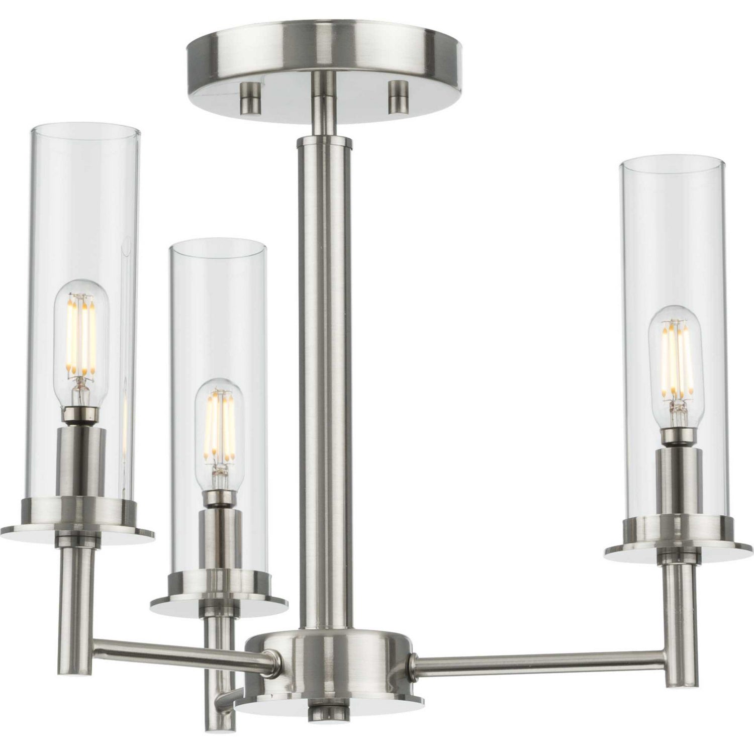 Progress Lighting - P400250-009 - Three Light Chandeler - Kellwyn - Brushed Nickel