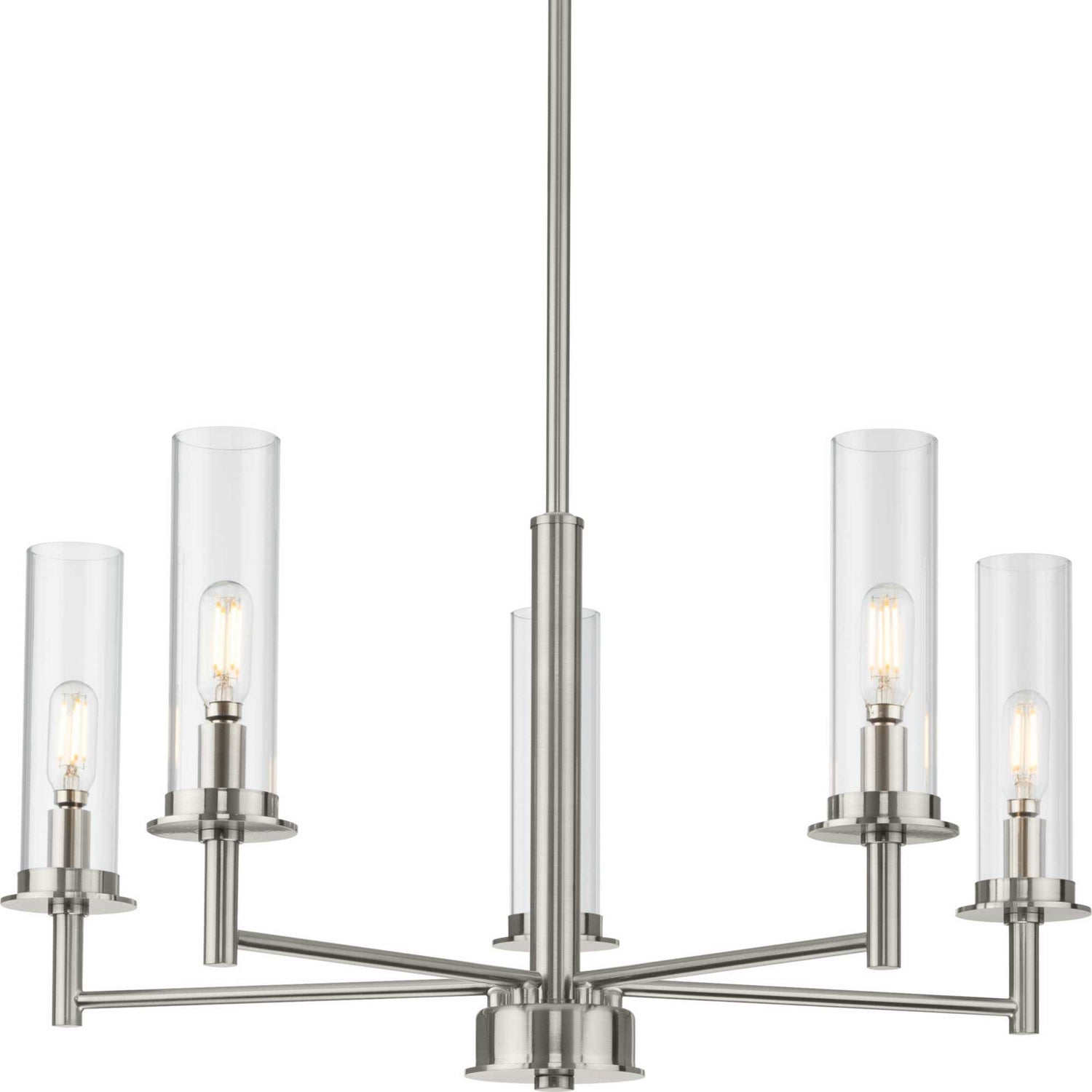 Progress Lighting - P400251-009 - Five Light Chandelier - Kellwyn - Brushed Nickel