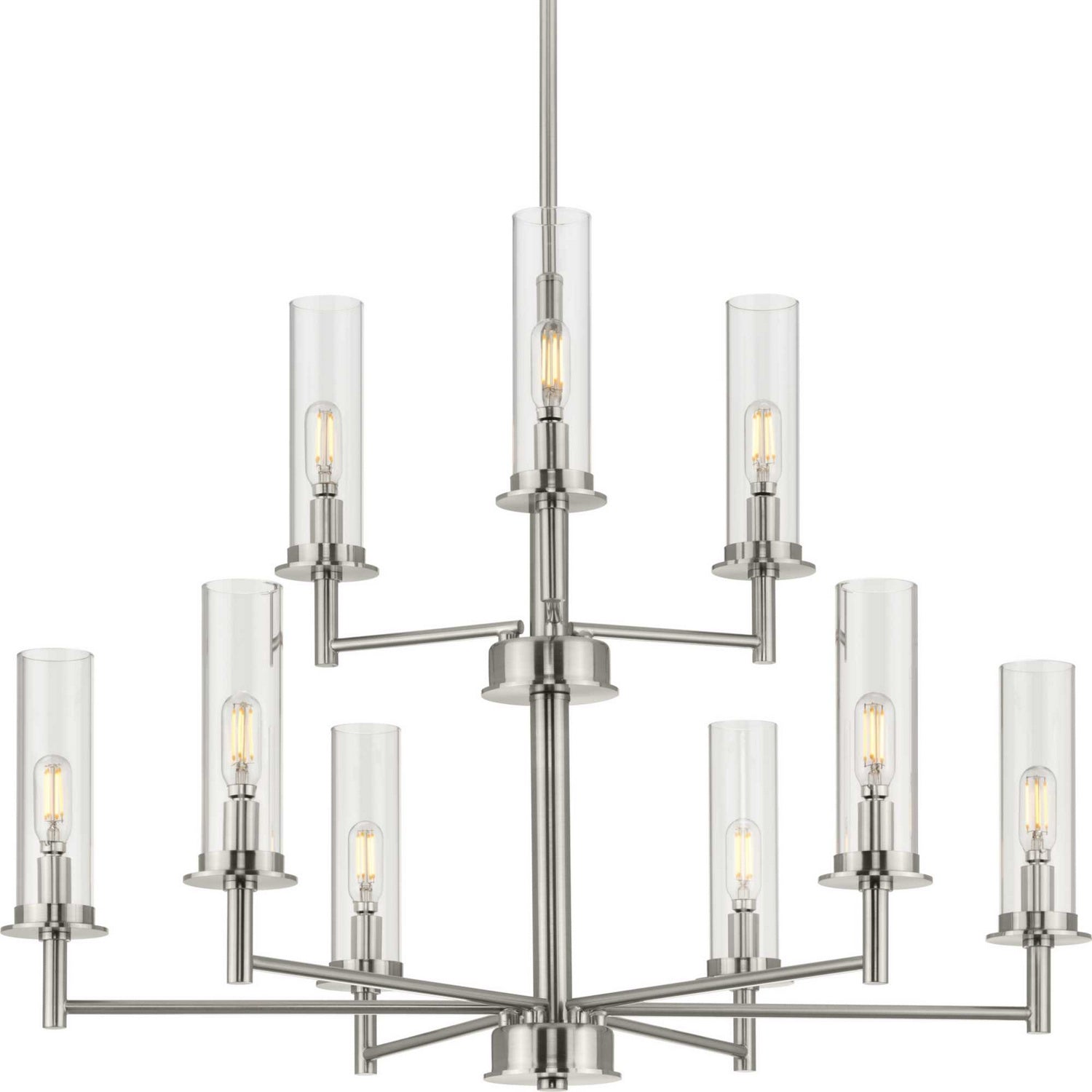 Progress Lighting - P400252-009 - Nine Light Chandelier - Kellwyn - Brushed Nickel