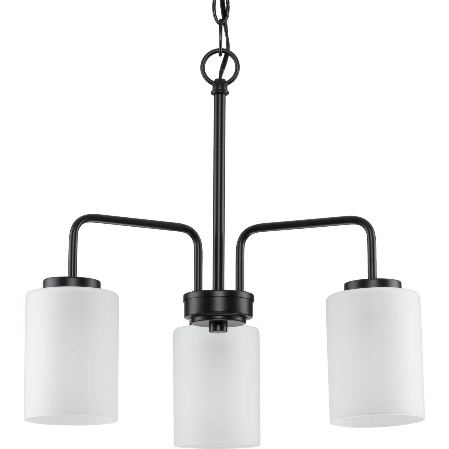 Progress Lighting - P400274-031 - Three Light Chandelier - Merry - Matte Black