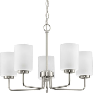 Progress Lighting - P400275-009 - Five Light Chandelier - Merry - Brushed Nickel