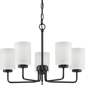 Progress Lighting - P400275-031 - Five Light Chandelier - Merry - Matte Black