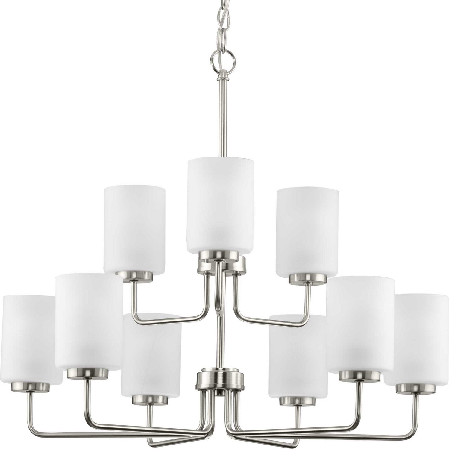 Progress Lighting - P400276-009 - Nine Light Chandelier - Merry - Brushed Nickel