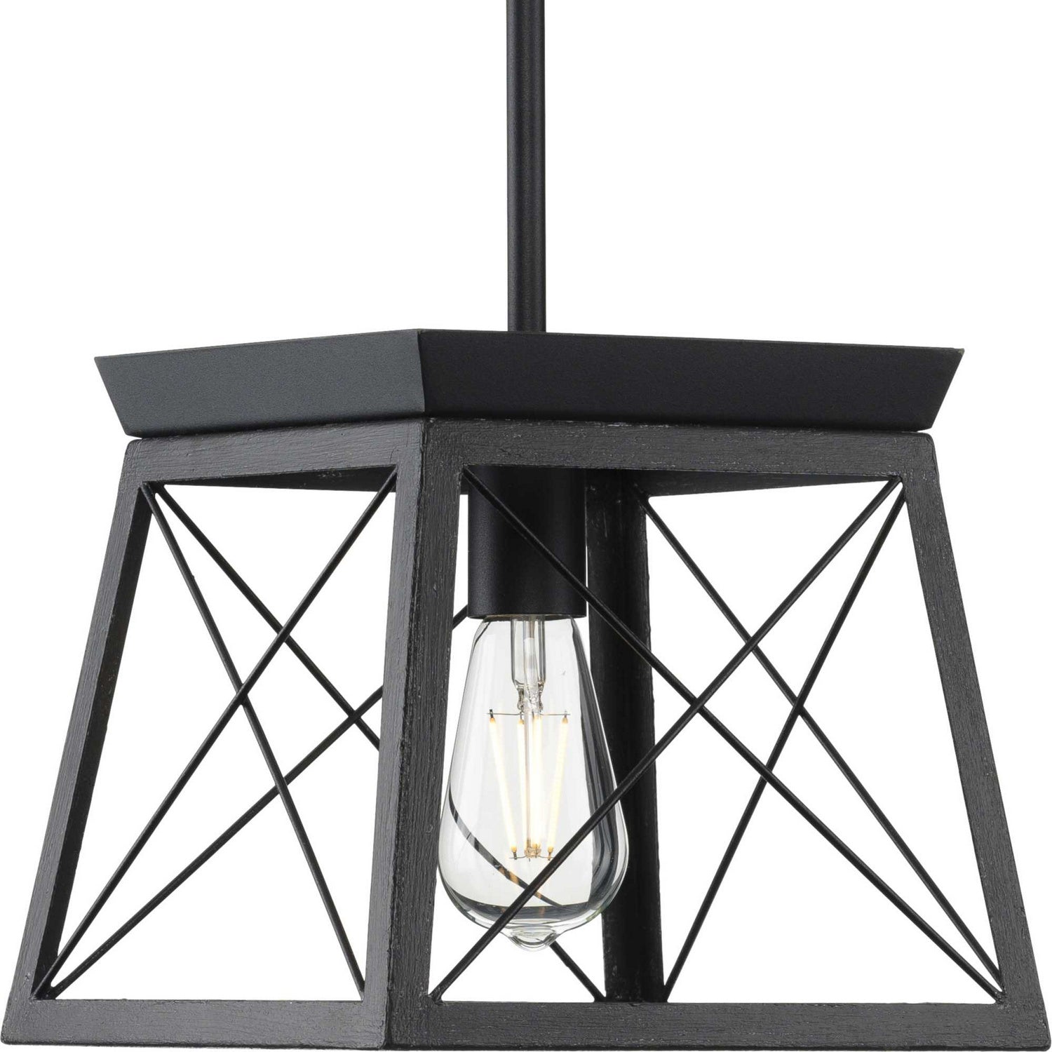 Progress Lighting - P500041-031 - One Light Pendant - Briarwood - Textured Black