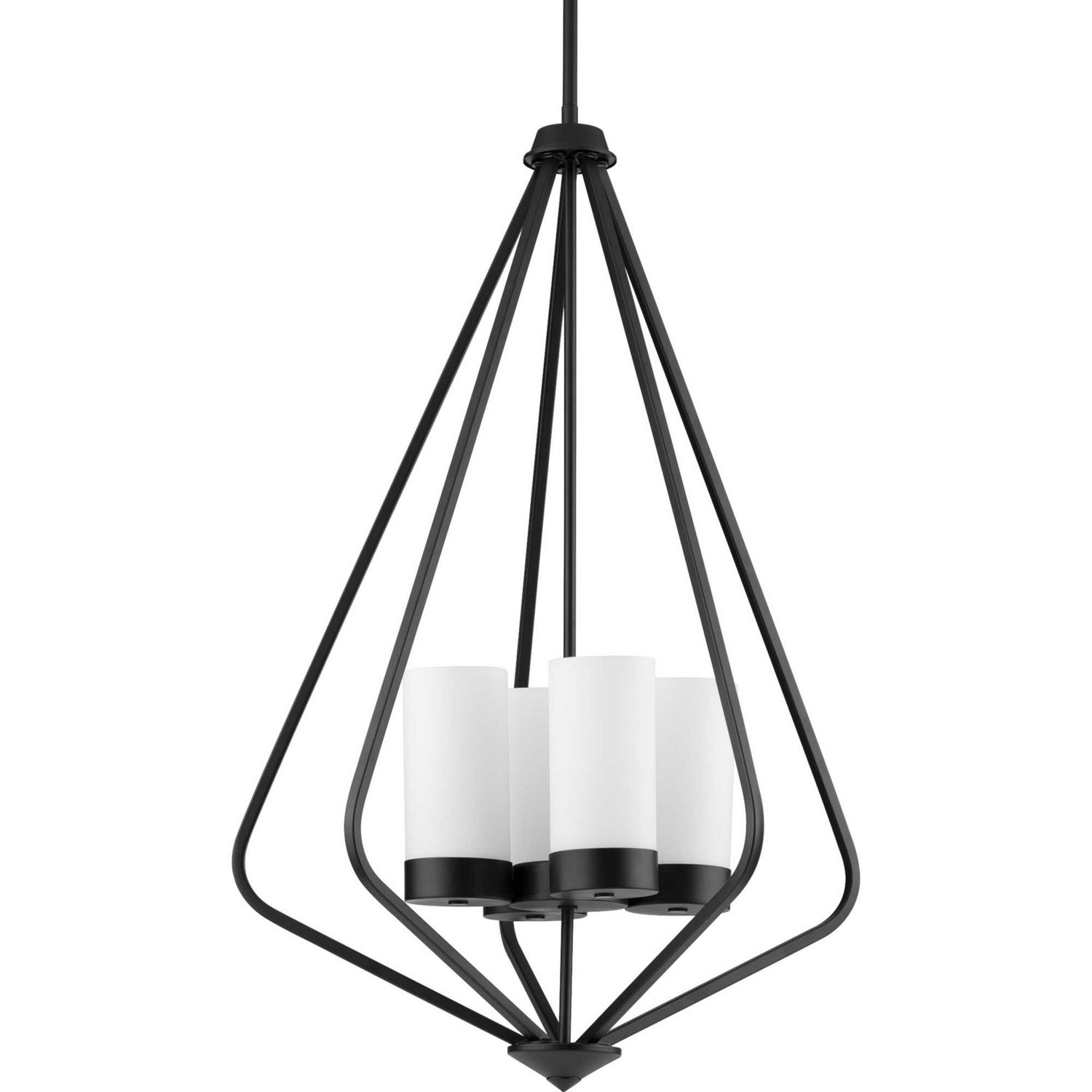 Progress Lighting - P500305-031 - Four Light Pendant - Elevate - Matte Black