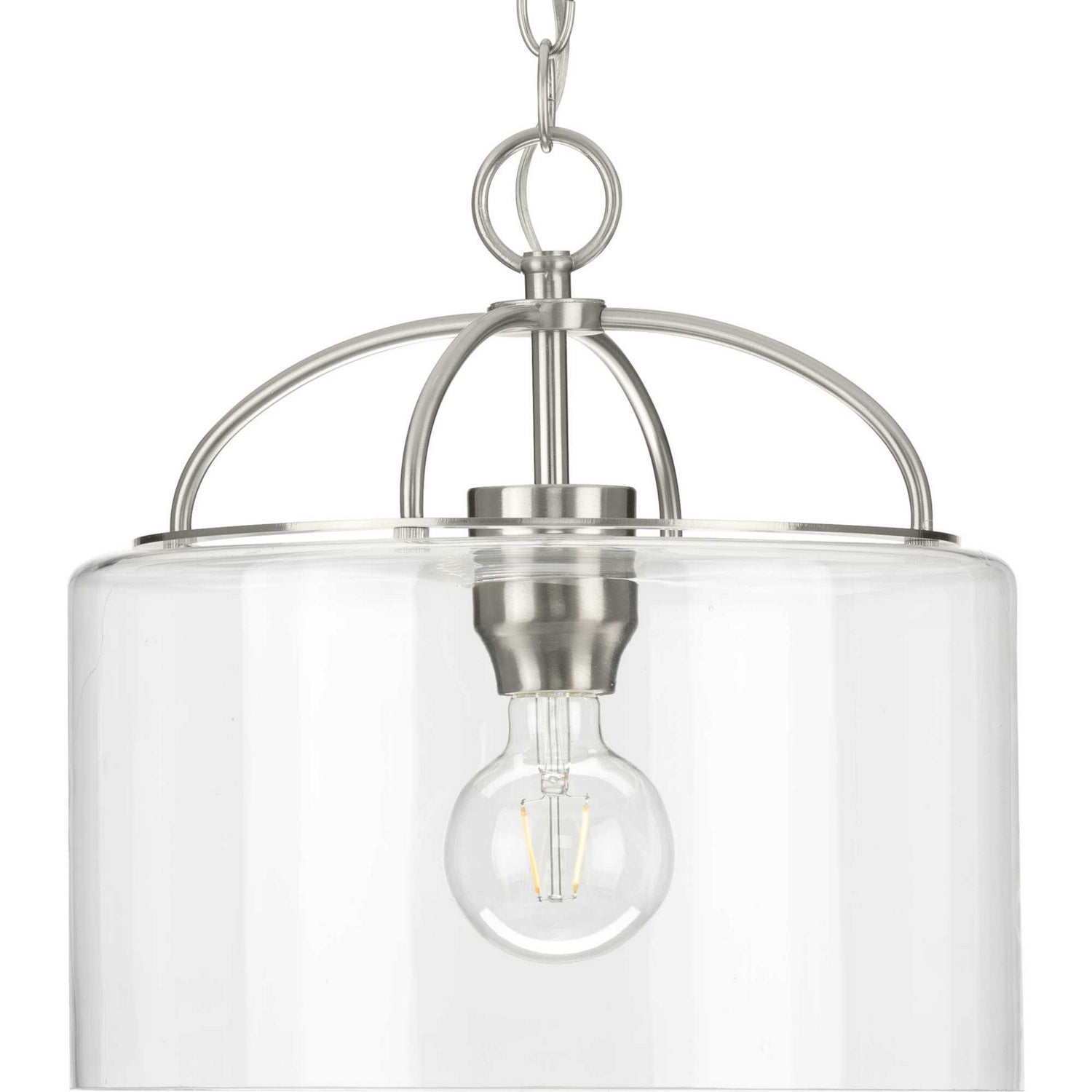 Progress Lighting - P500316-009 - One Light Pendant - Leyden - Brushed Nickel