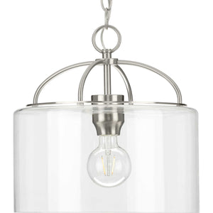 Progress Lighting - P500316-009 - One Light Pendant - Leyden - Brushed Nickel