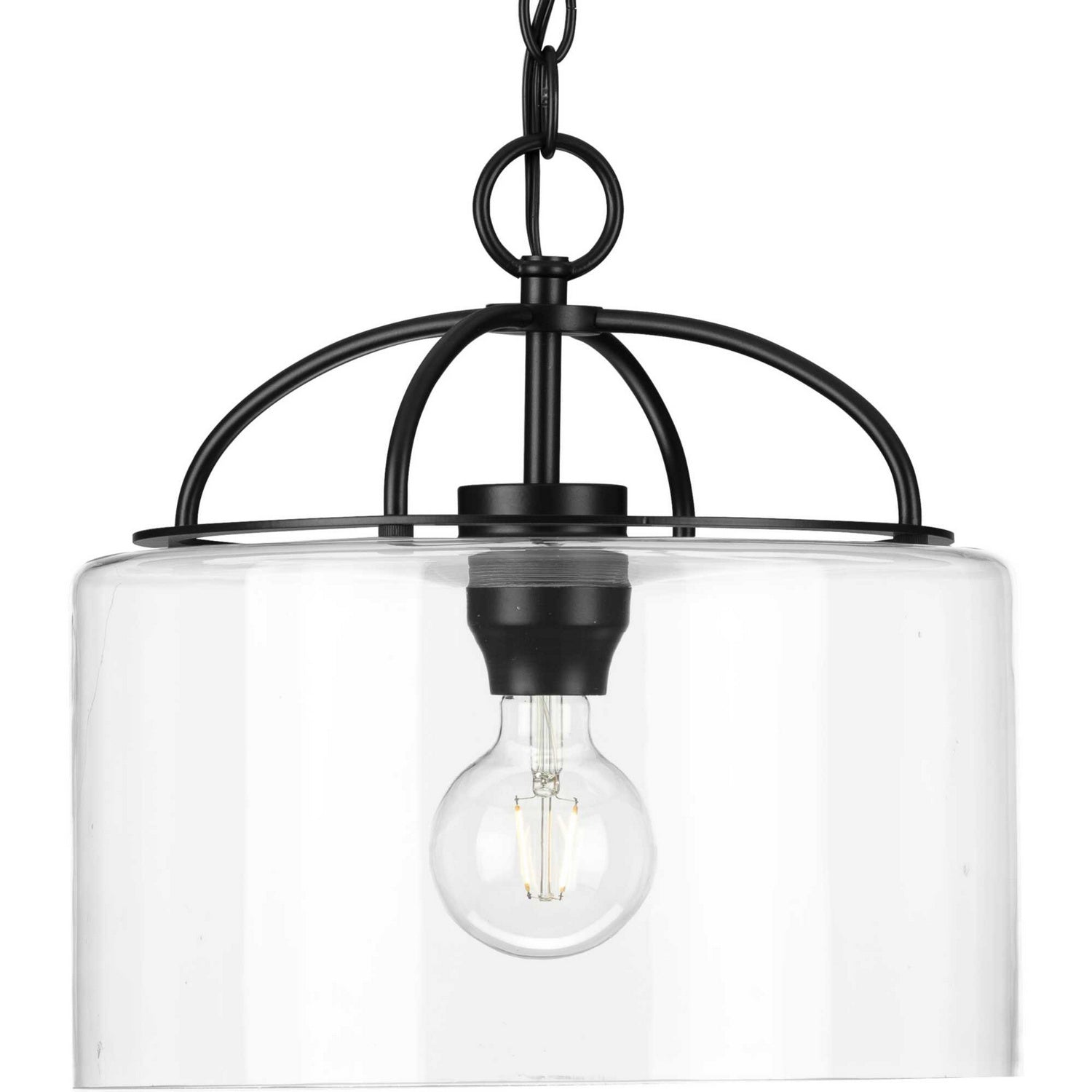 Progress Lighting - P500316-031 - One Light Pendant - Leyden - Matte Black