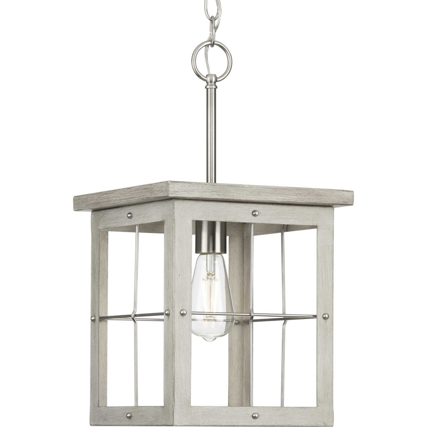 Progress Lighting - P500317-009 - One Light Pendant - Hedgerow - Brushed Nickel