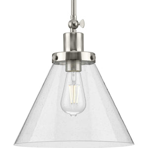 Progress Lighting - P500324-009 - One Light Pendant - Hinton - Brushed Nickel