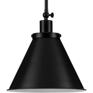 Progress Lighting - P500325-031 - One Light Pendant - Hinton - Matte Black