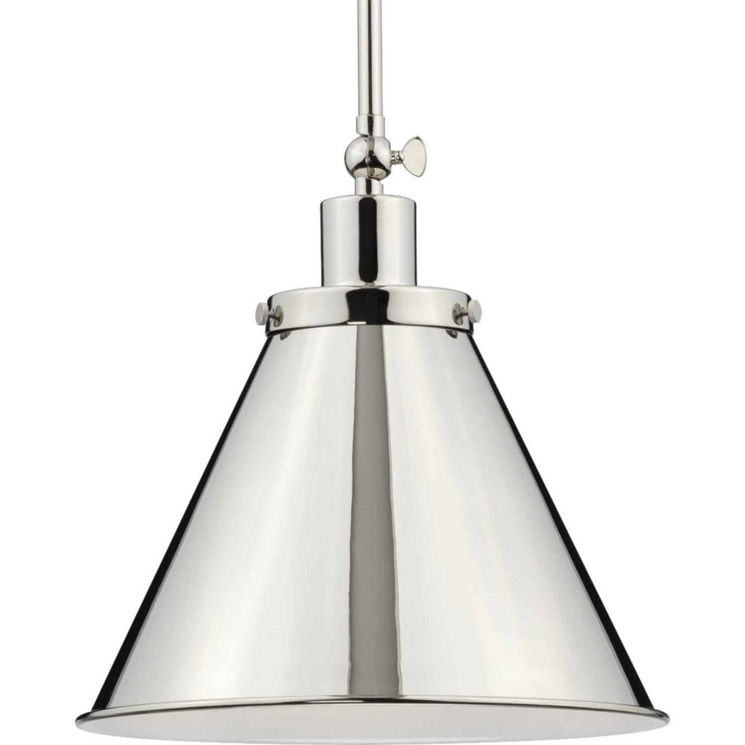 Progress Lighting - P500325-104 - One Light Pendant - Hinton - Polished Nickel