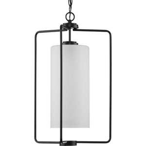 Progress Lighting - P500333-031 - One Light Foyer Pendant - Merry - Matte Black