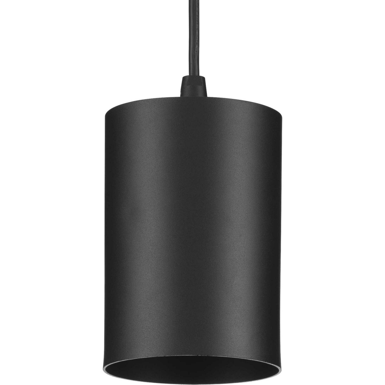 Progress Lighting - P500355-031 - One Light Pendant - 5In Cyl Rnds - Matte Black