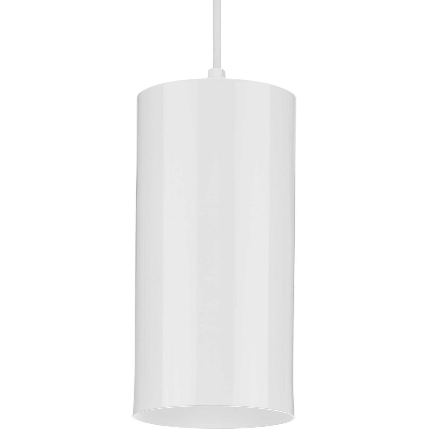 Progress Lighting - P500356-030 - One Light Pendant - 6In Cyl Rnds - White