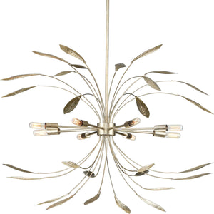 Progress Lighting - P500416-176 - Eight Light Pendant - Mariposa - Gilded Silver