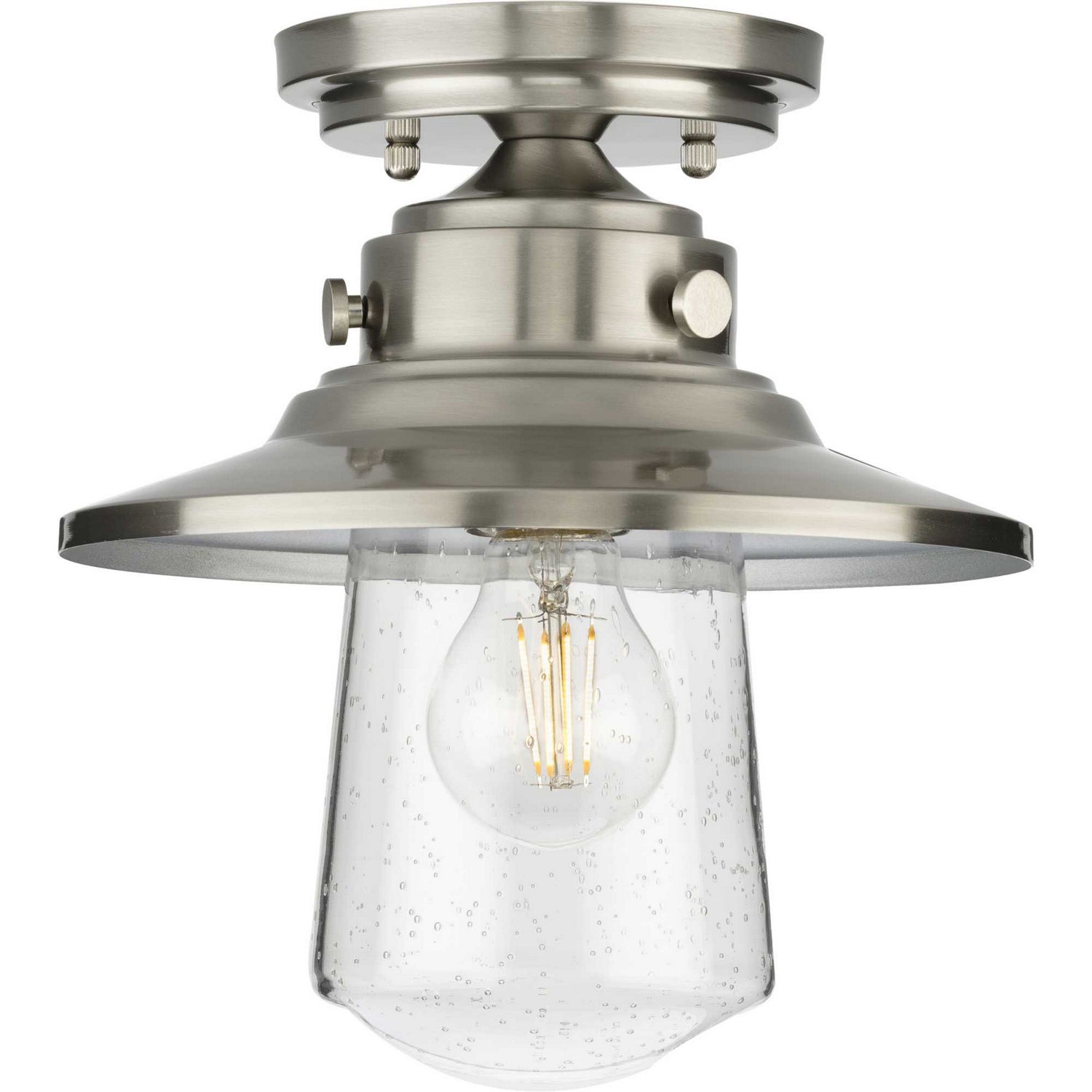 Progress Lighting - P550094-135 - One Light Semi-Flush Mount - Tremont - Stainless Steel