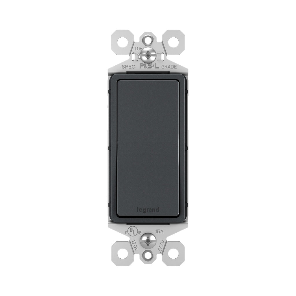 Legrand - TM870GCC10 - 15A Single-Pole Switch - radiant - Graphite