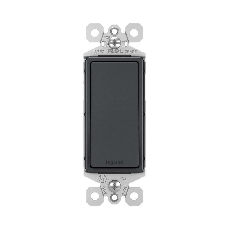 Legrand - TM870GCC10 - 15A Single-Pole Switch - radiant - Graphite