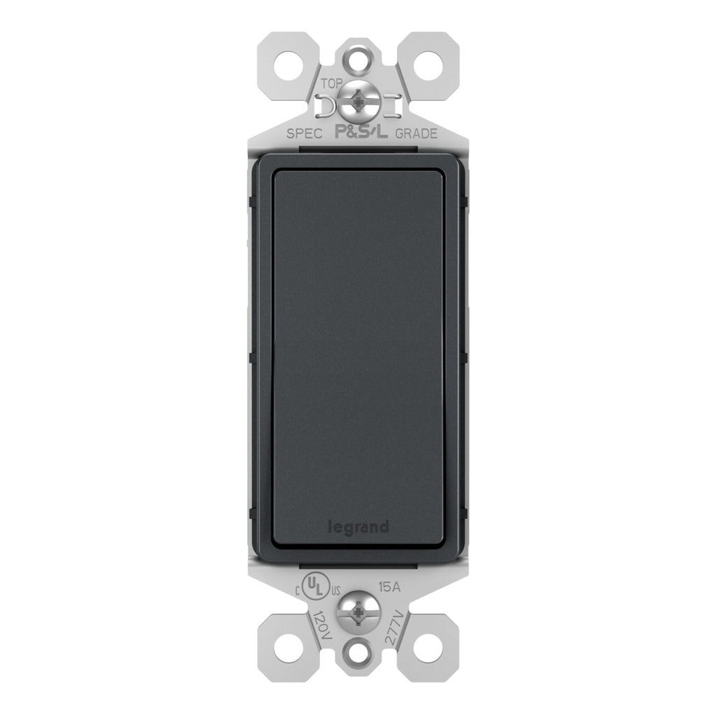 Legrand - TM870GCC10 - 15A Single-Pole Switch - radiant - Graphite