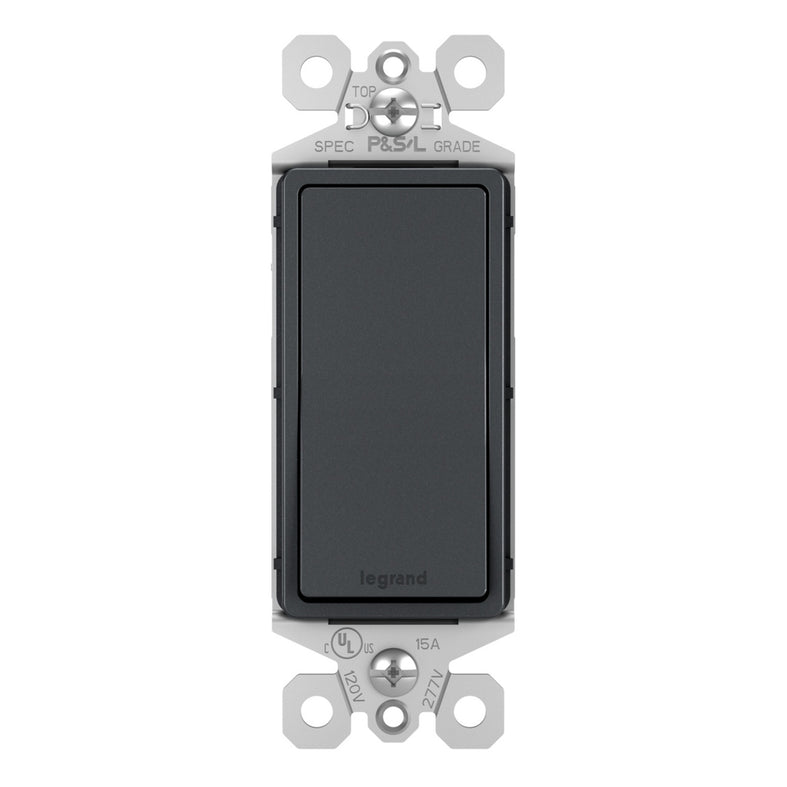 Legrand - TM870GCC10 - 15A Single-Pole Switch - radiant - Graphite