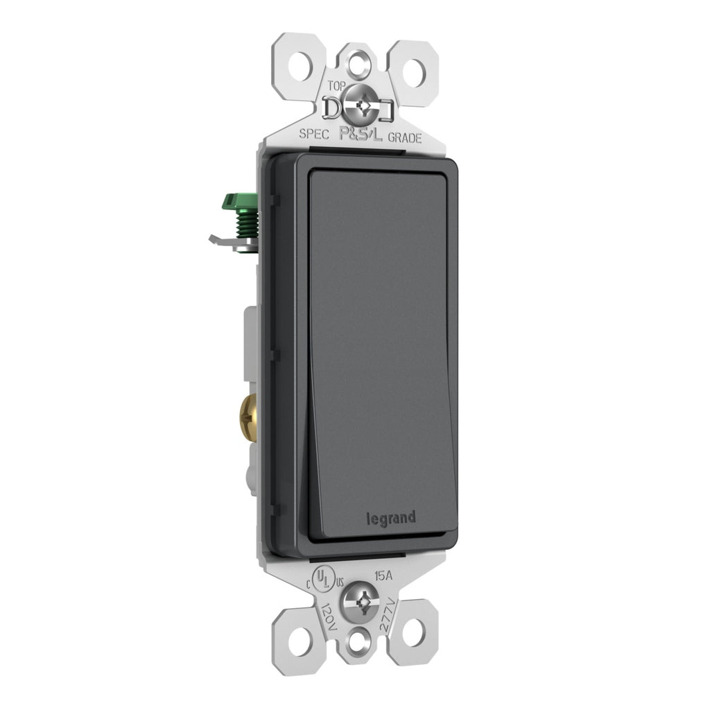 Legrand - TM870GCC10 - 15A Single-Pole Switch - radiant - Graphite