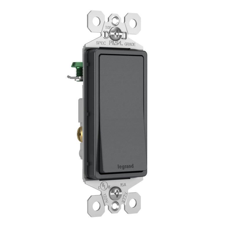 Legrand - TM870GCC10 - 15A Single-Pole Switch - radiant - Graphite