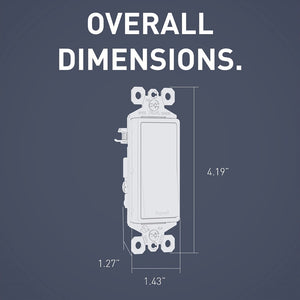 Legrand - TM870GCC10 - 15A Single-Pole Switch - radiant - Graphite