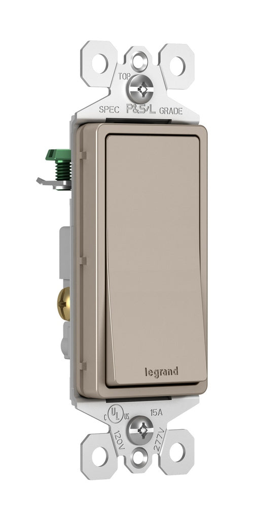 Legrand - TM870NICC10 - 15A Single-Pole Switch - radiant - Nickel
