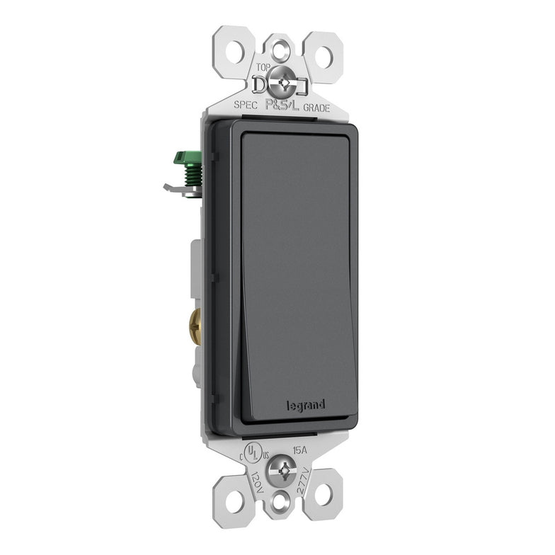 Legrand - TM873GCC10 - 15A 3-Way Switch - radiant - Graphite