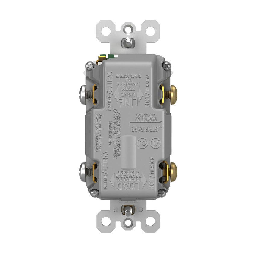 Legrand - 1597TRUSBACW - Tamper-Resistant 15A Duplex Self-Test GFCI Receptacles with SafeLock Protection, USB Type A/C White - radiant - White