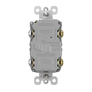 Legrand - 1597TRW - Tamper-Resistant 15A Duplex Self-Test GFCI Receptacles with SafeLock Protection - radiant - White