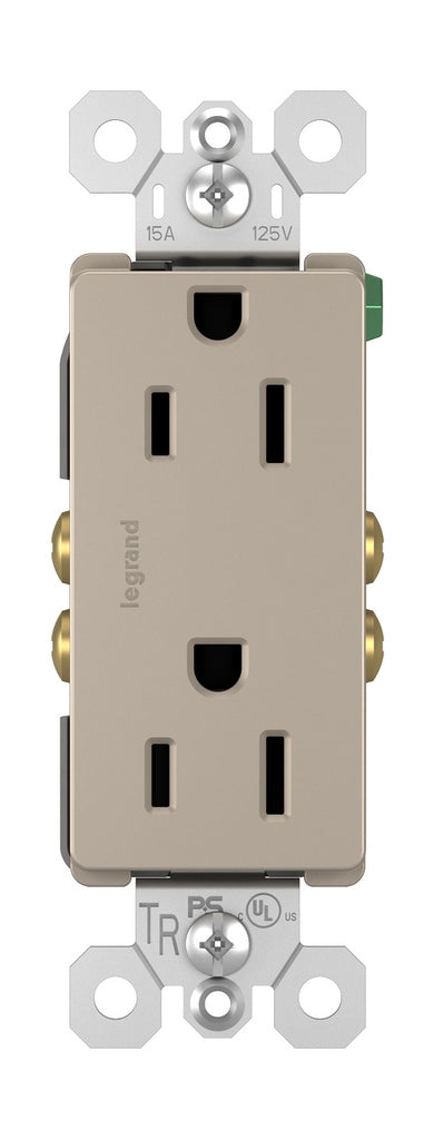 Legrand - 885TRNICC12 - Tamper-Resistant Outlet - radiant - Nickel