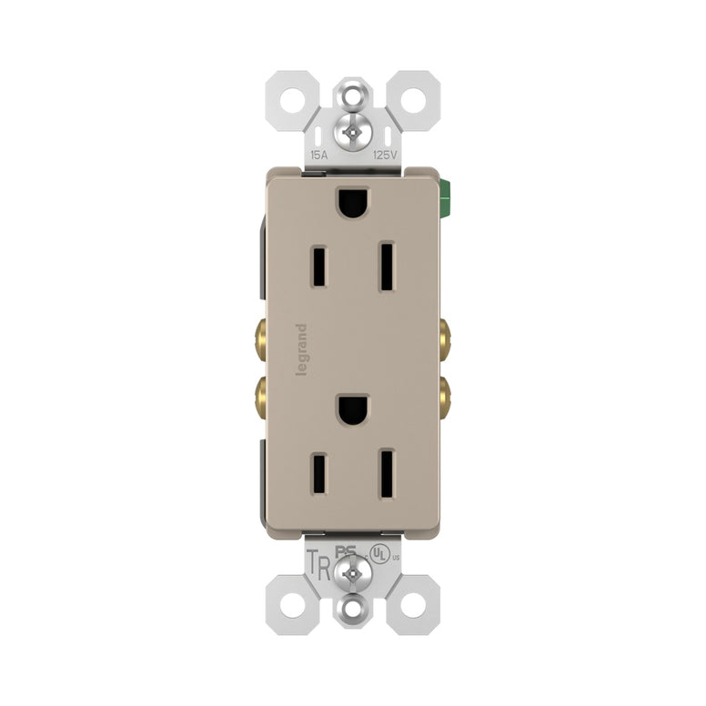 Legrand - 885TRNICC12 - Tamper-Resistant Outlet - radiant - Nickel