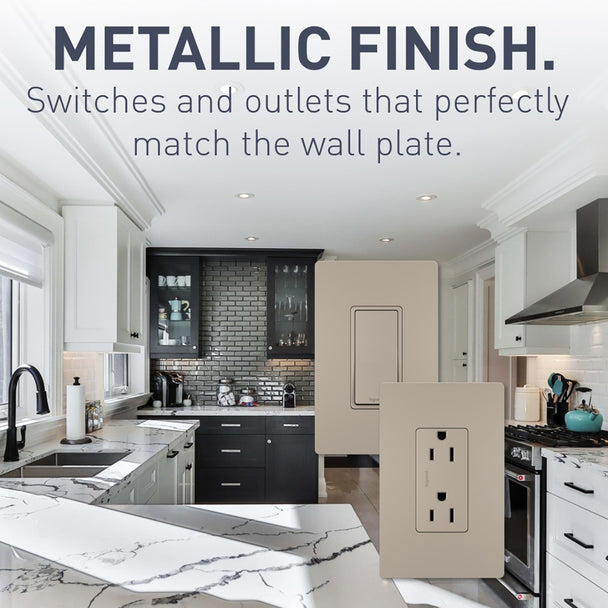 Legrand - 885TRNICC12 - Tamper-Resistant Outlet - radiant - Nickel