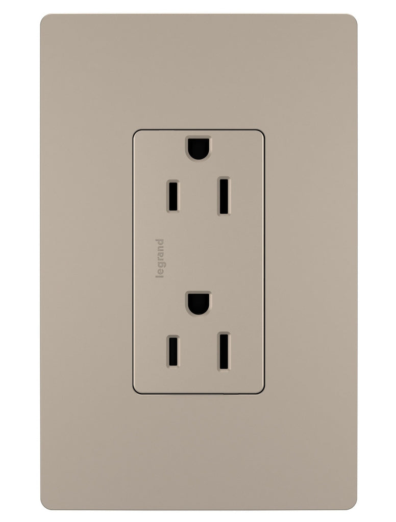 Legrand - 885TRNICC12 - Tamper-Resistant Outlet - radiant - Nickel