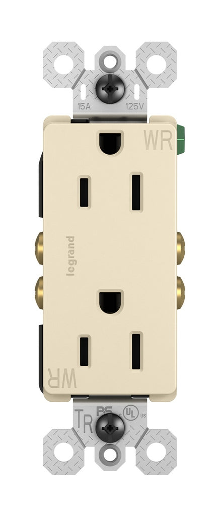 Legrand - 885TRWRLA - Outdoor Outlet - radiant - Light Almond