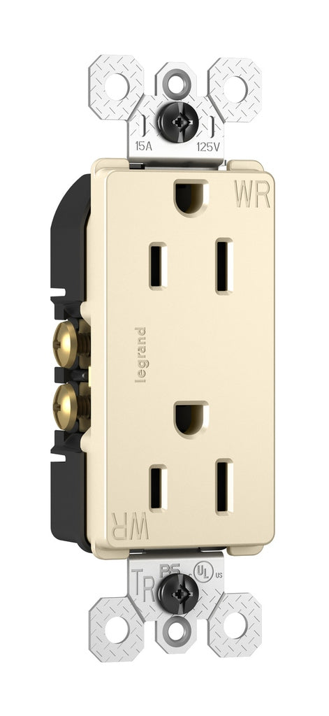 Legrand - 885TRWRLA - Outdoor Outlet - radiant - Light Almond