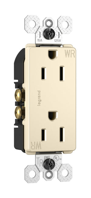 Legrand - 885TRWRLA - Outdoor Outlet - radiant - Light Almond