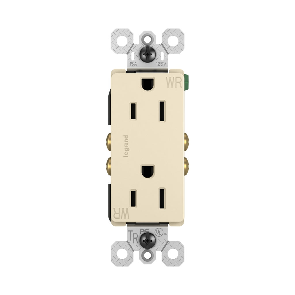 Legrand - 885TRWRLA - Outdoor Outlet - radiant - Light Almond