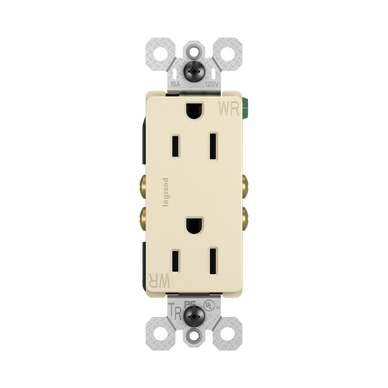 Legrand - 885TRWRLA - Outdoor Outlet - radiant - Light Almond
